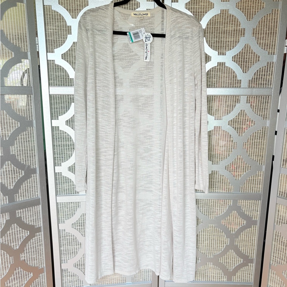NWT Wallflower Cream Cardigan Cozy Knit Sweater
